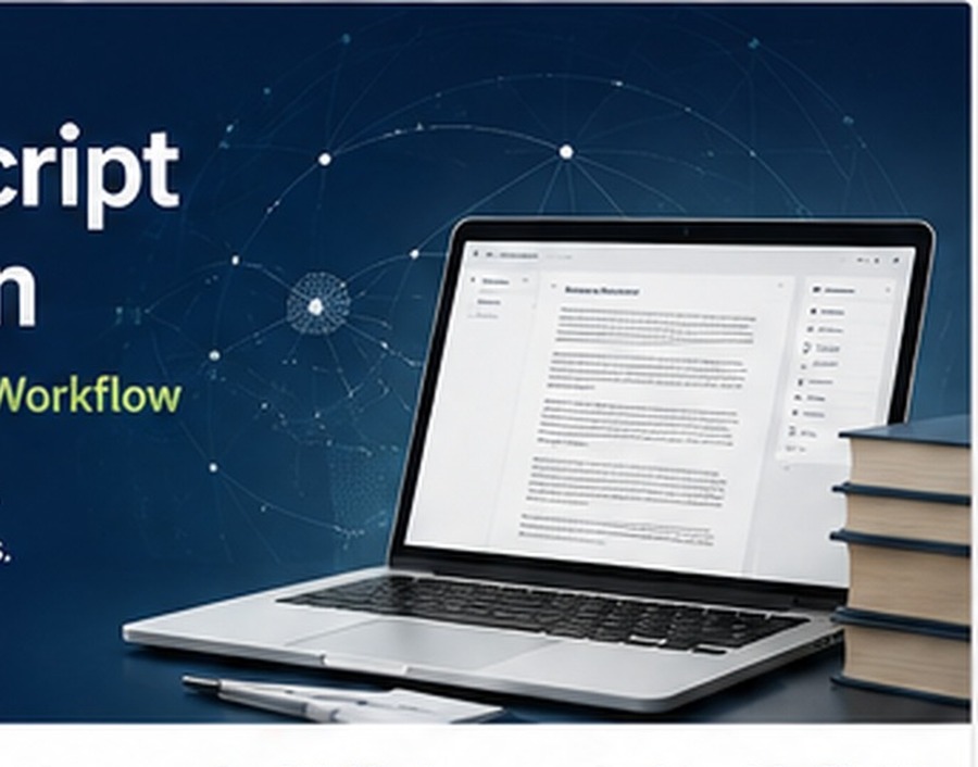 Professional scholarly manuscript publication workflow